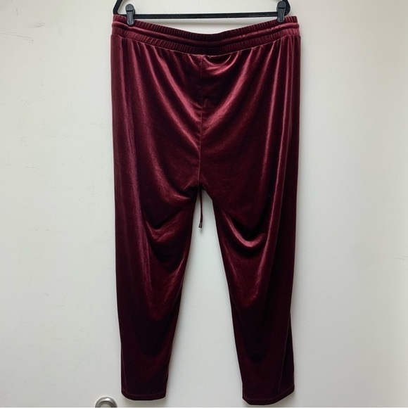 Torrid Pull On Relaxed Taper Velvet High Rise Pants - Picture 9 of 12